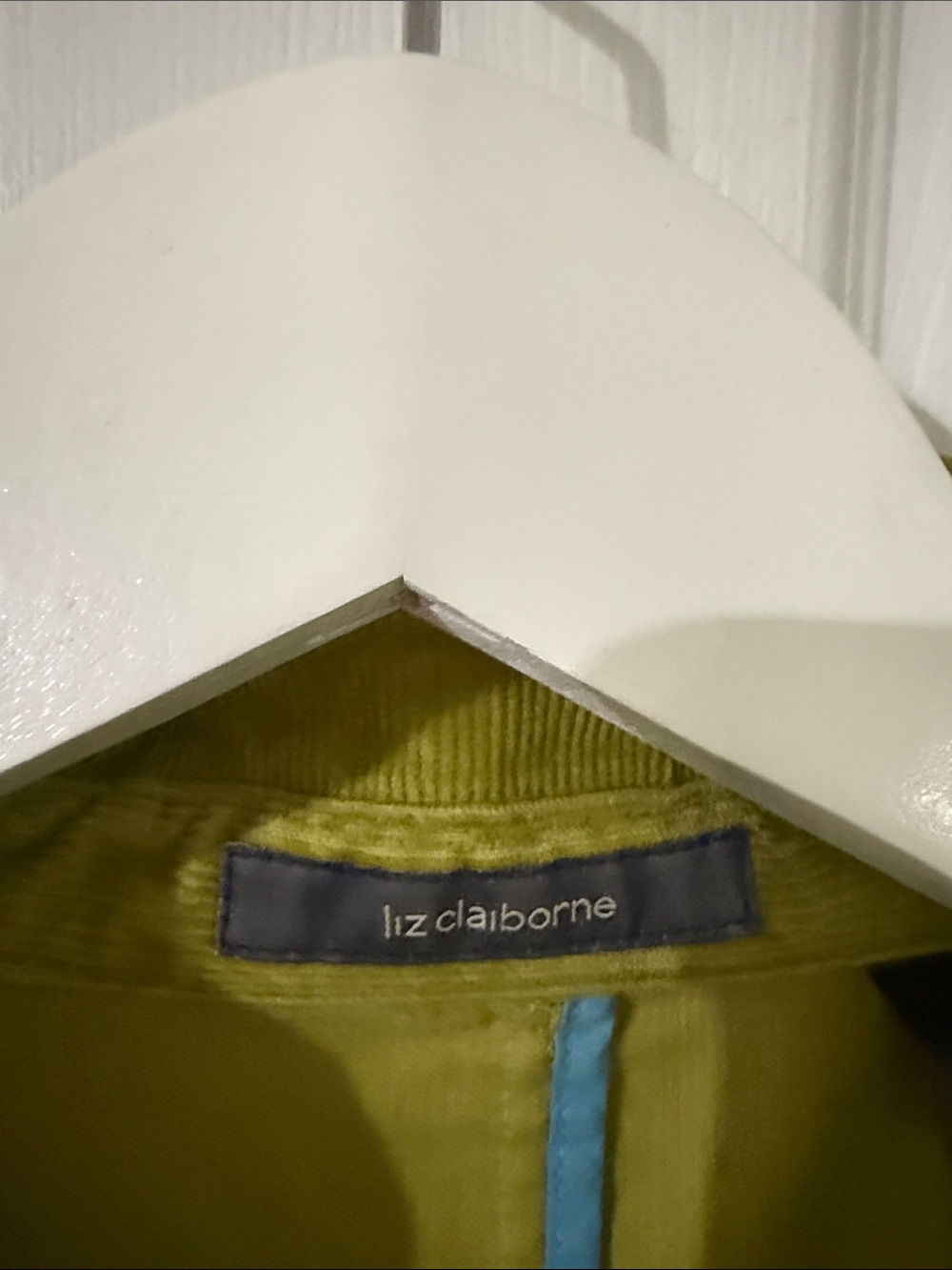 Liz Claiborne Olive Green Corduroy Blazer - Picture 2 of 4